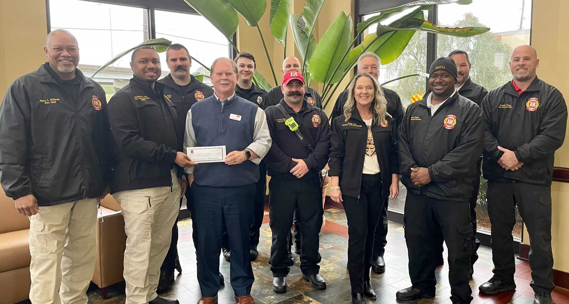 news-cancer-institute-fireman Monroe Fire Department Raises $1,400 For "No Shave November"