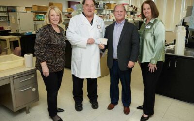 Donation to ULM’s Sylvester for Cancer Research